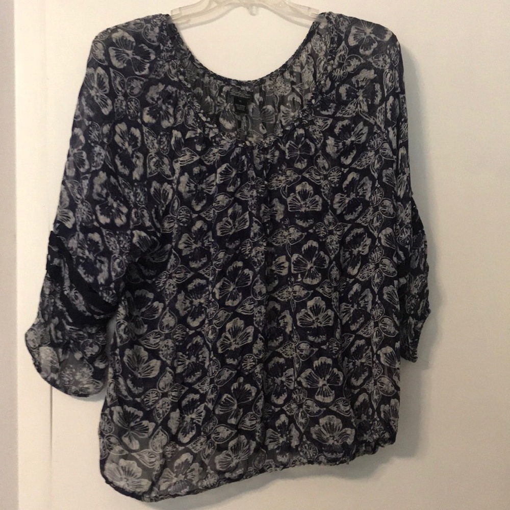 Lucky Brand Sheer Blouse